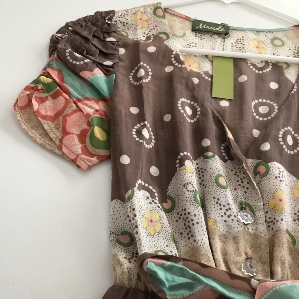 NWT WOMENS/JR. LOVELY SILK BLEND DRESS - Picture 6 of 10